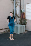 Denim Midi Overalls