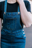 Denim Midi Overalls