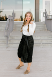 Zuri Silky Wrap Skirt-Final Sale