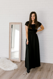 The Layla Dress in Ebony Black Available in Maxi and Midi